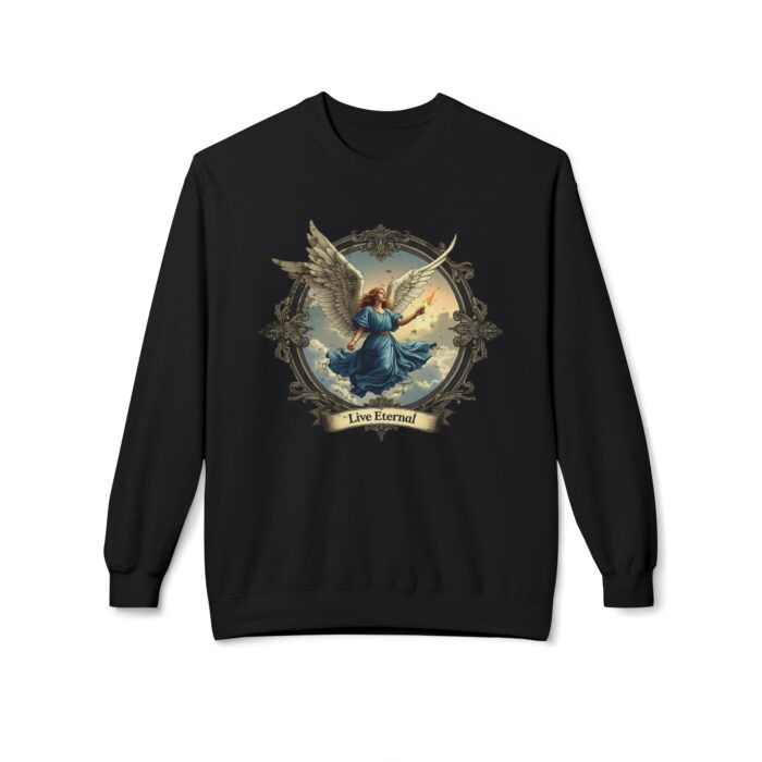 Live eternal Unisex Midweight Softstyle Fleece Crewneck Sweatshirt - Image 5