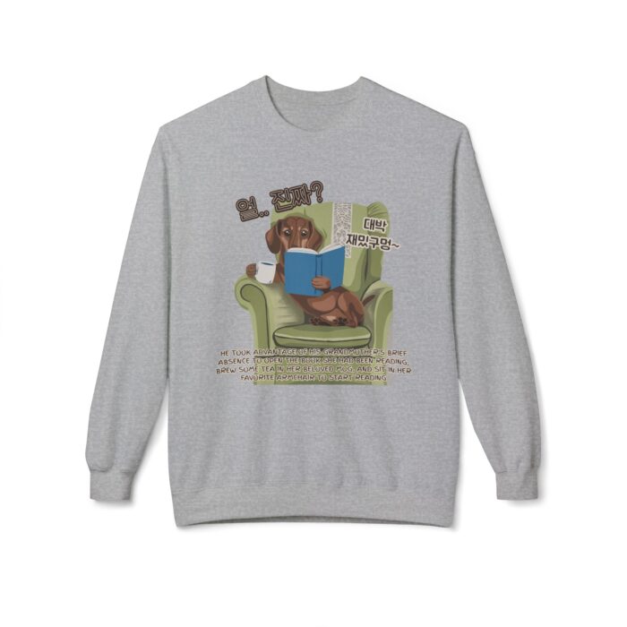 Seriously happy moment Unisex Midweight Softstyle Fleece Crewneck Sweatshirt - Image 13