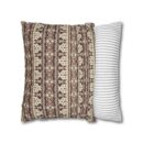 Vintage Cozy Faux Suede Square Pillowcase