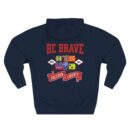 Be brave Three-Panel Fleece Hoodie