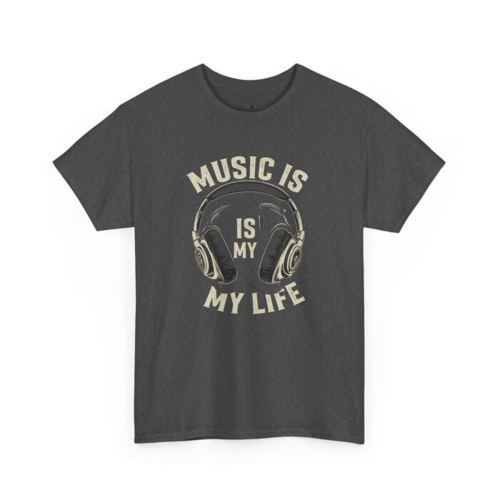 Music is my life Unisex Heavy Cotton Tee - Image 7