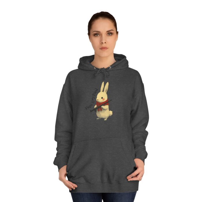 Music is my friend Unisex College Hoodie - Image 8