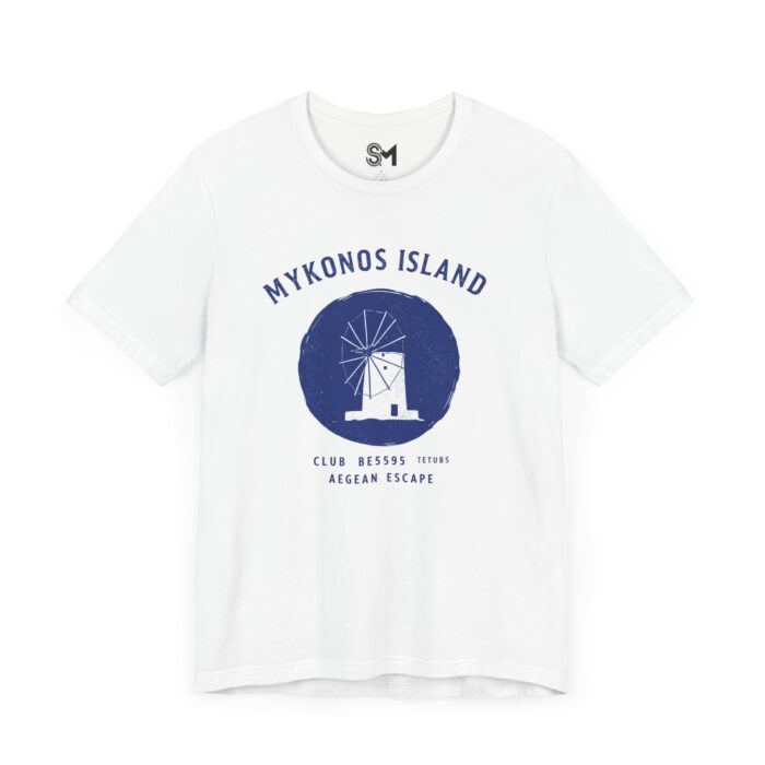 Mykonos Island Unisex Jersey Short Sleeve Tee - Image 3