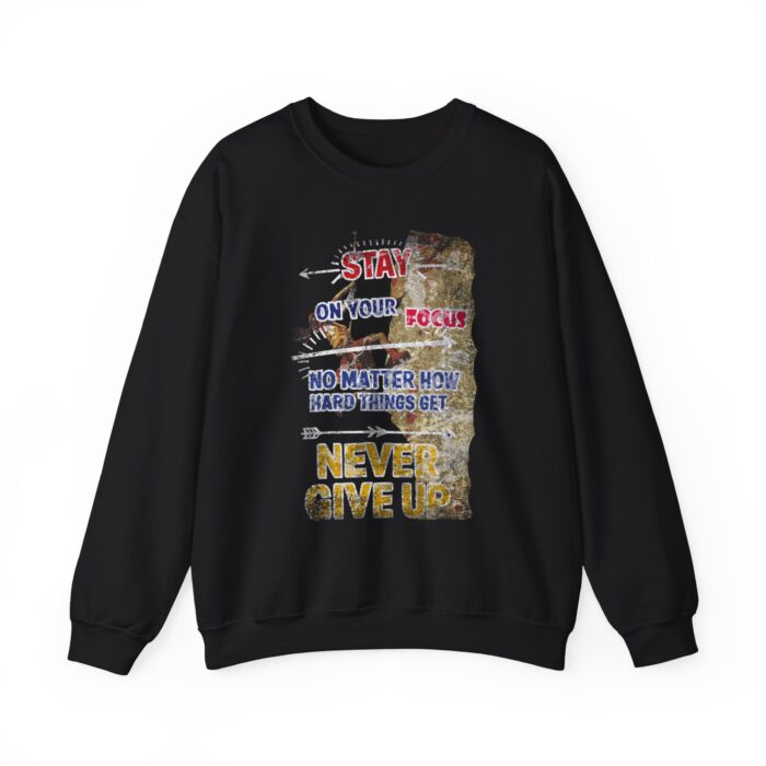 Never give up Unisex Heavy Blend™ Crewneck Sweatshirt