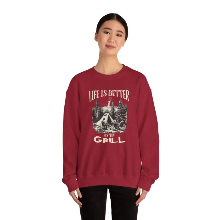Life is better Unisex Heavy Blend™ Crewneck Sweatshirt - Image 40