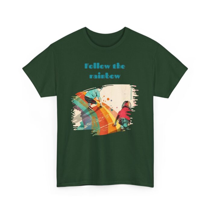 Follow the rainbow Unisex Heavy Cotton Tee - Image 31