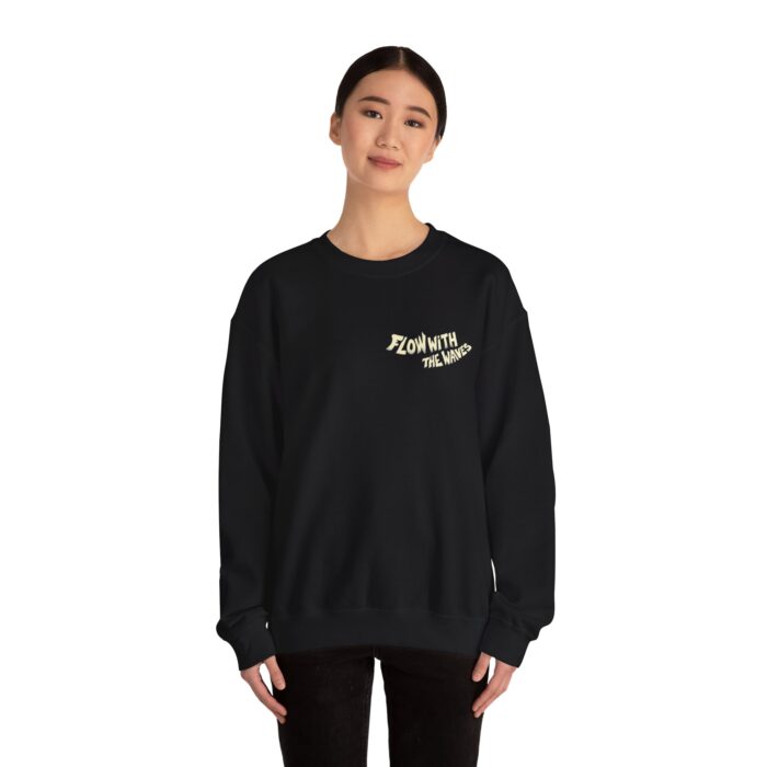 Flow with the waves Unisex Heavy Blend™ Crewneck Sweatshirt - Image 4