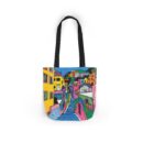 The hillside village in Korea Canvas Tote Bag, 5-Color Straps