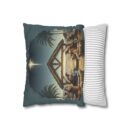 The baby was Jesus Faux Suede Square Pillowcase