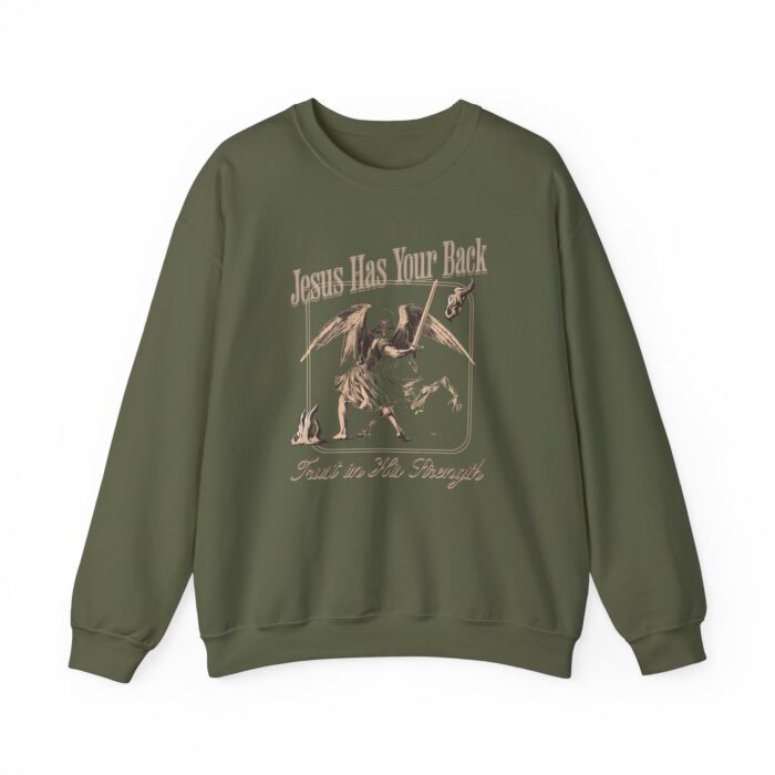 Jeseu has your back Unisex Heavy Blend™ Crewneck Sweatshirt - Image 9