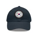 Made in South Korea Hat with Leather Patch (Round)