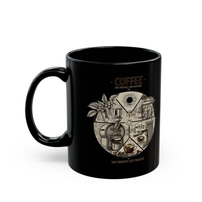 Perfect coffee process Black Mug (11oz, 15oz) - Image 3