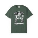 Unisex Garment-Dyed T-Shirt - Love Openmind Vintage Graphic Tee