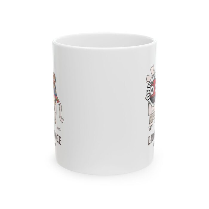 Lion dance Ceramic Mug, (11oz, 15oz) - Image 2