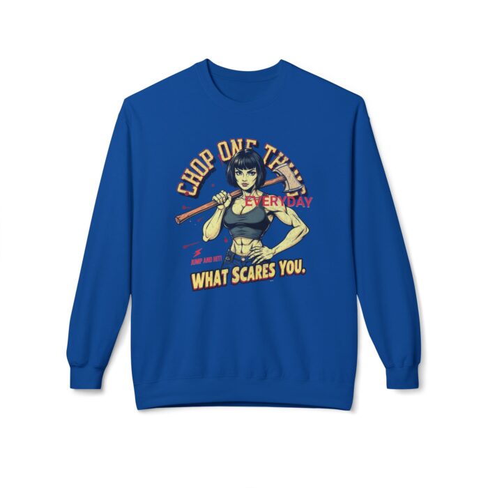 CHOP ONE THING Unisex Midweight Softstyle Fleece Crewneck Sweatshirt - Image 21