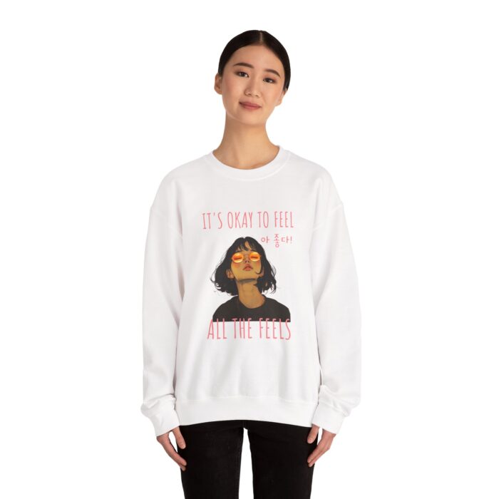 It's OK to feel Unisex Heavy Blend™ Crewneck Sweatshirt - Image 4
