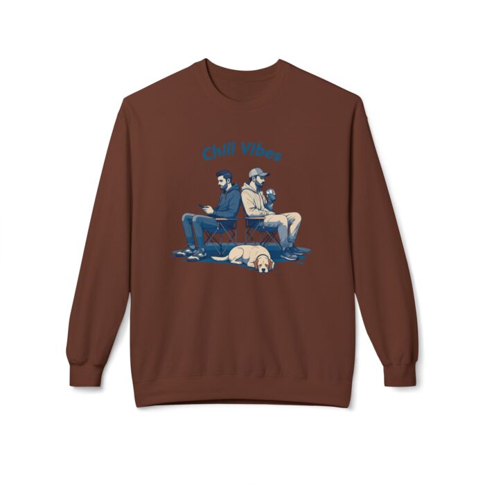 Chill Vibes Unisex Midweight Softstyle Fleece Crewneck Sweatshirt - Image 5