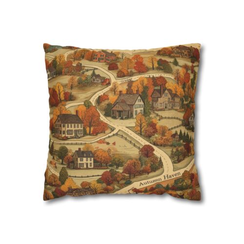 Map of Memories Spun Polyester Square Pillowcase