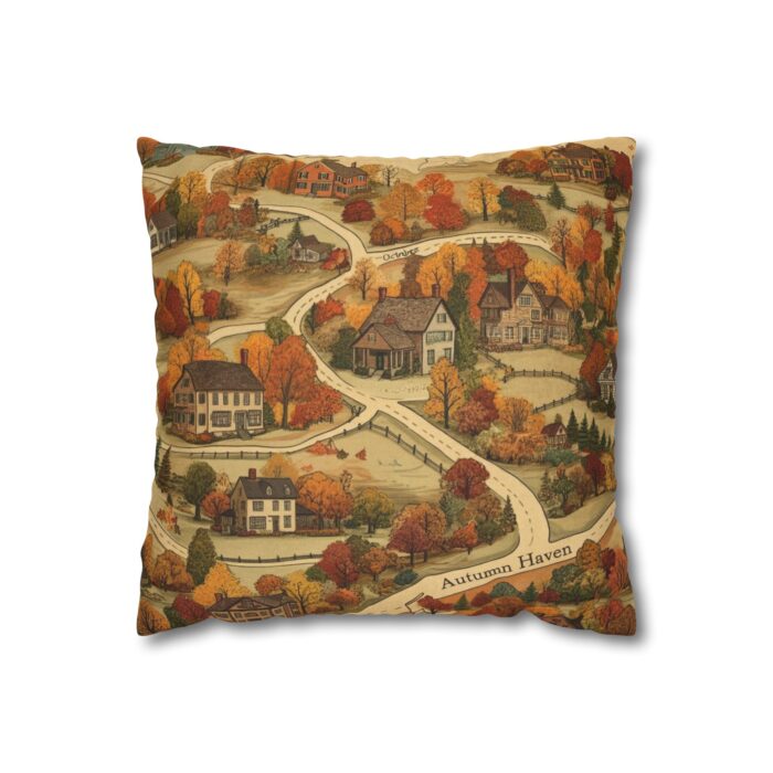 Map of Memories Spun Polyester Square Pillowcase