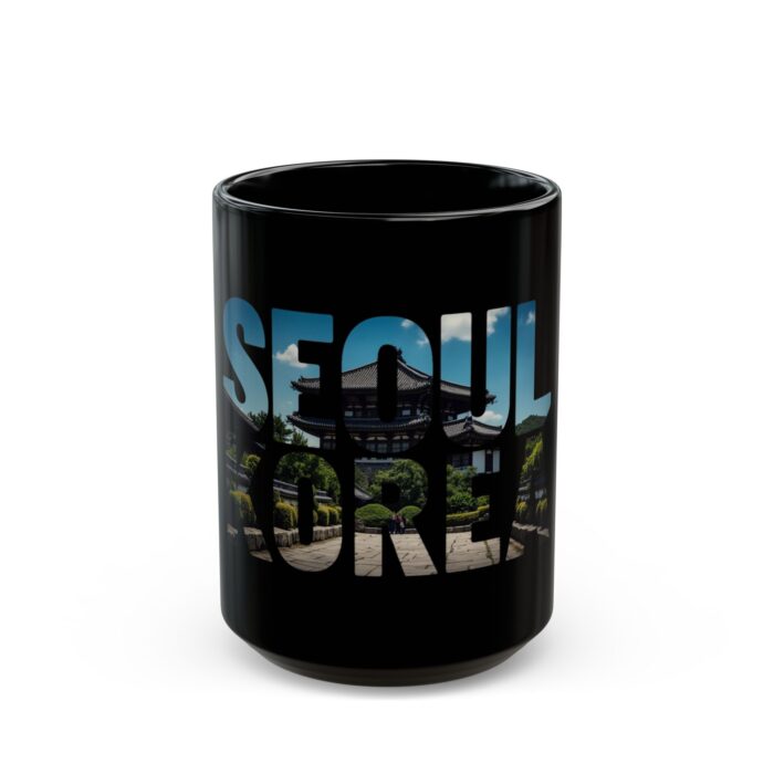 Seoul Korea Black Mug (11oz, 15oz) - Image 5