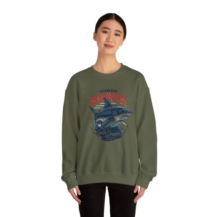 Fearless shark Unisex Heavy Blend™ Crewneck Sweatshirt - Image 16