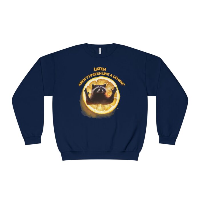 Lemonish racoon Unisex NuBlend® Crewneck Sweatshirt - Image 17
