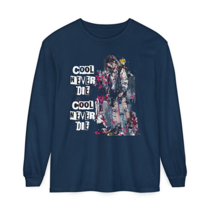 Cool never die Garment-dyed Long Sleeve T-Shirt - Image 5