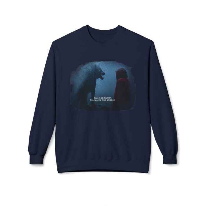 Fear is illusion Unisex Midweight Softstyle Fleece Crewneck Sweatshirt - Image 9