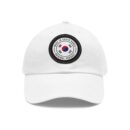 Made in South Korea Hat with Leather Patch (Round)