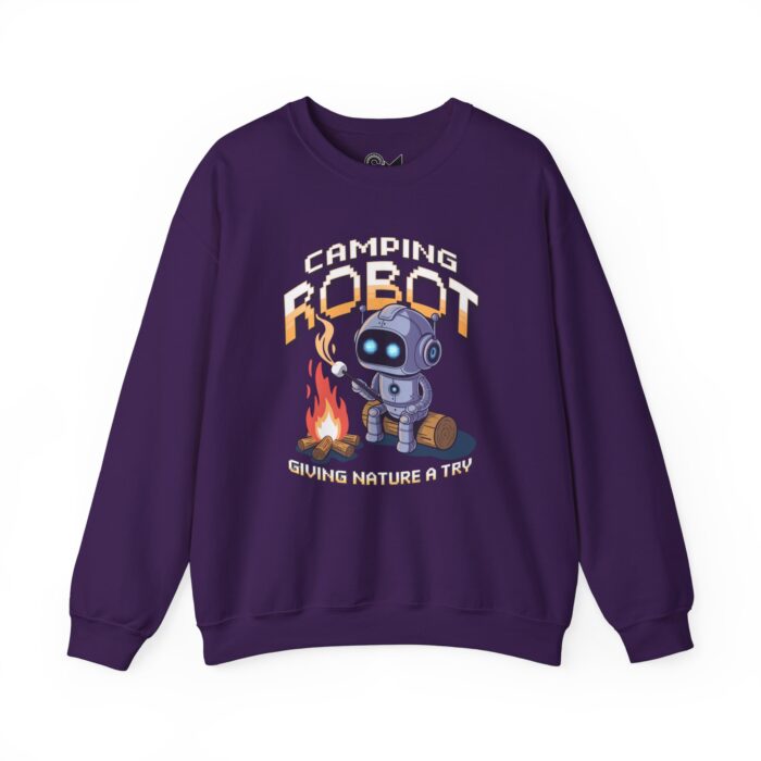Camping robot Unisex Heavy Blend™ Crewneck Sweatshirt - Image 45