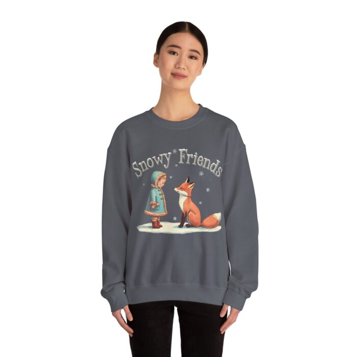 Snowy Friends Unisex Heavy Blend™ Crewneck Sweatshirt - Image 36