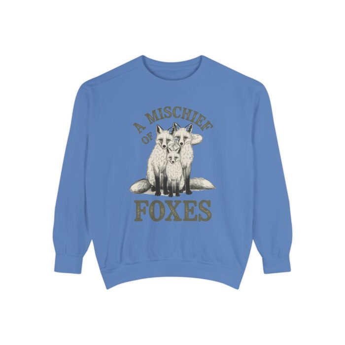 A mischief of Foxes Unisex Garment-Dyed Sweatshirt - Image 29
