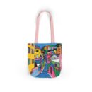 The hillside village in Korea Canvas Tote Bag, 5-Color Straps