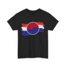 Unisex Heavy Cotton Tee - Korean Flag Inspired Design - Perfect for Cultural Celebrations and Casual Wear