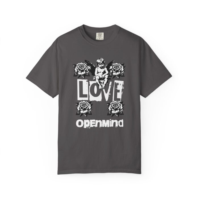 Unisex Garment-Dyed T-Shirt - Love Openmind Vintage Graphic Tee - Image 17