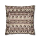 Vintage Cozy Faux Suede Square Pillowcase