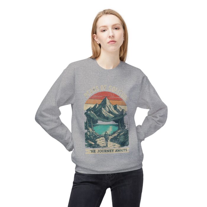 Peaks of Solitude Unisex Midweight Softstyle Fleece Crewneck Sweatshirt - Image 15