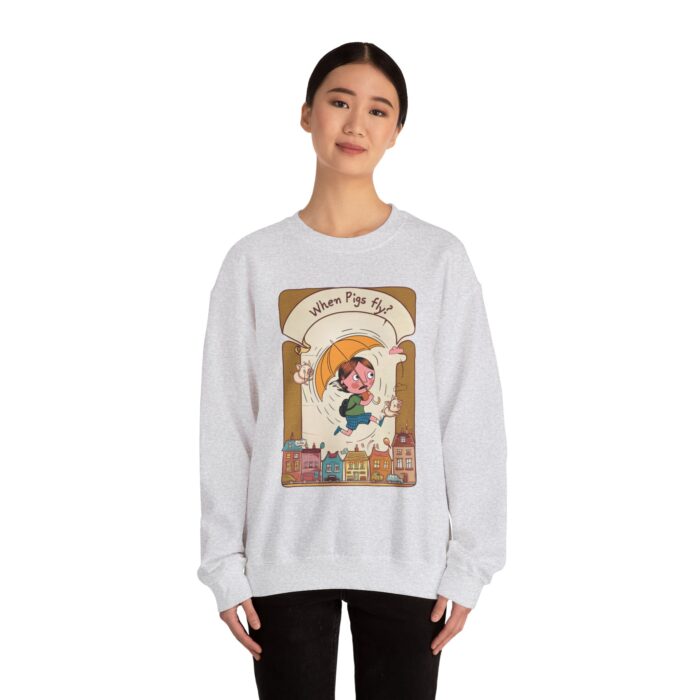When pigs fly? Unisex Heavy Blend™ Crewneck Sweatshirt - Image 4