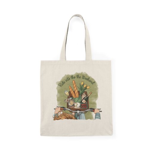Ride into the weekend Natural Tote Bag