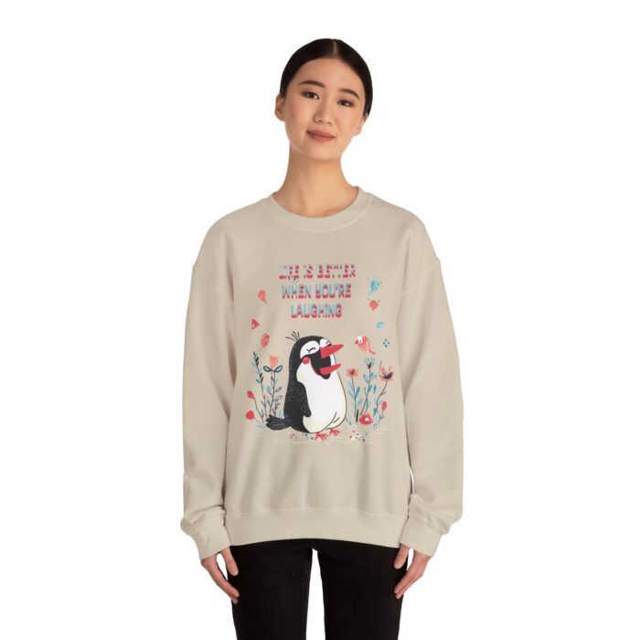 Life is better when you're laughing Unisex Heavy Blend™ Crewneck Sweatshirt - Image 8