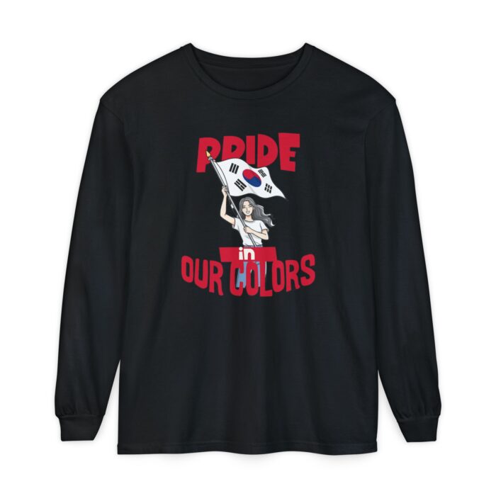 Pride in our colors Unisex Garment-dyed Long Sleeve T-Shirt - Image 13