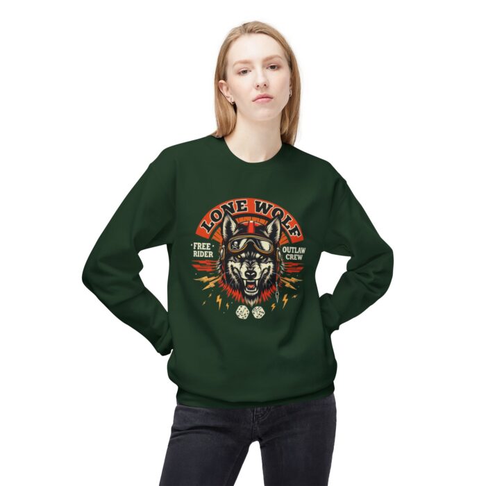 Lone Wolf Unisex Midweight Softstyle Fleece Crewneck Sweatshirt - Image 15