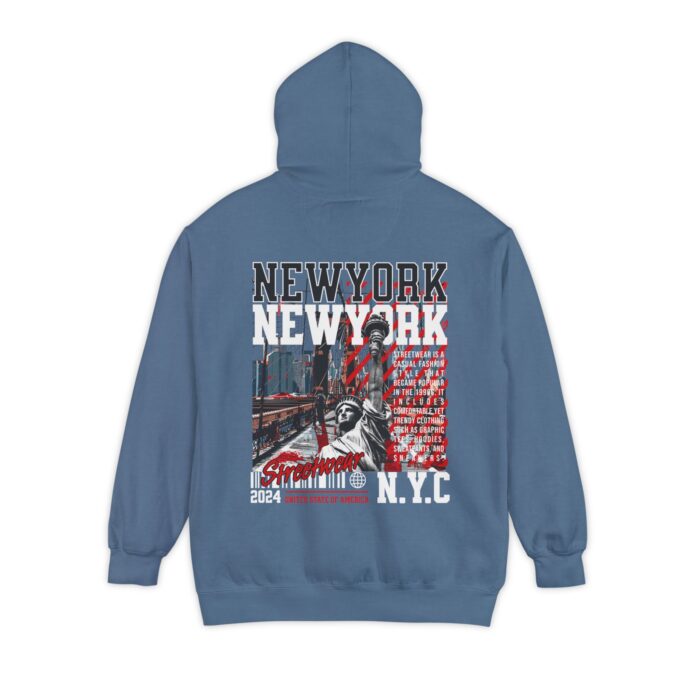 New York Streetwear Unisex Garment-Dyed Hoodie - Image 18
