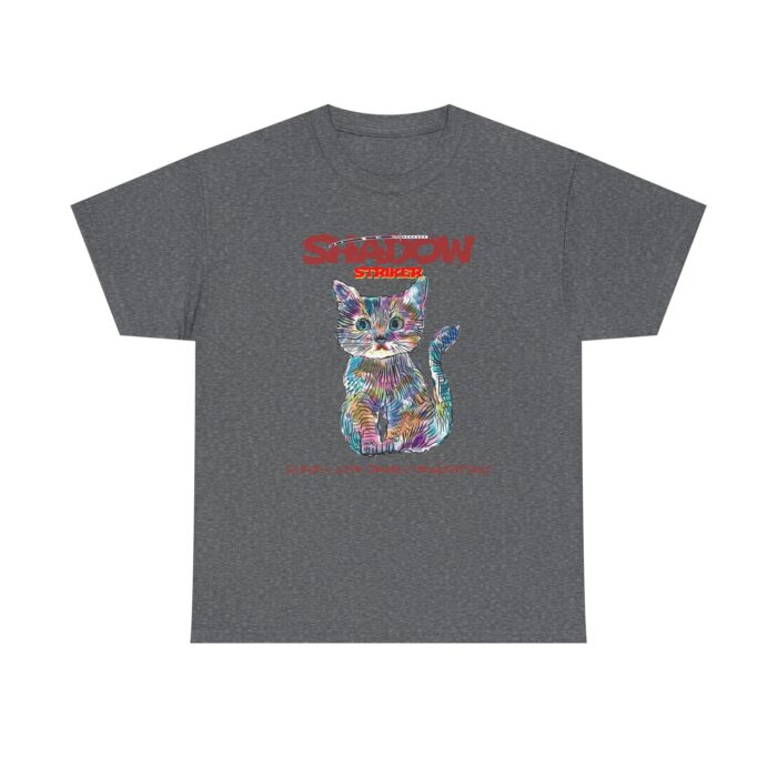 Shadow Cat Unisex Heavy Cotton Tee – Silently Cute, Deadly Design - Image 17