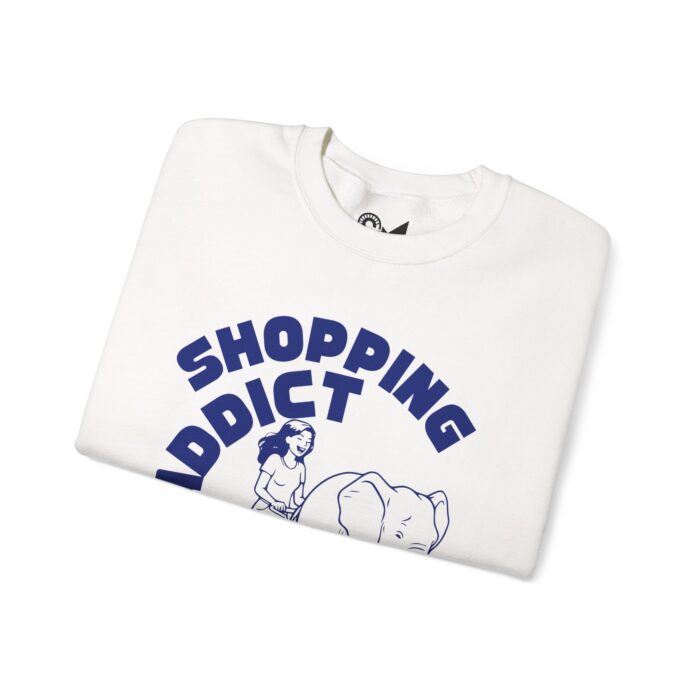 Shopping addict Unisex Heavy Blend™ Crewneck Sweatshirt - Image 3