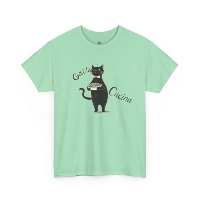 Gatto e Cucina Unisex Heavy Cotton Tee - Image 7