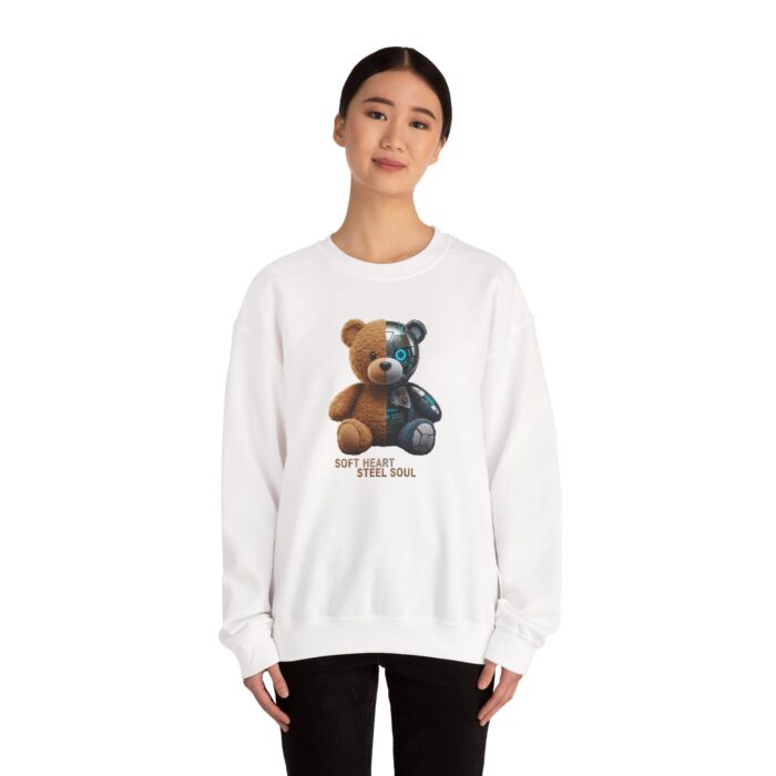 SOFT HEART, STEEL SOUL Unisex Heavy Blend™ Crewneck Sweatshirt - Image 4