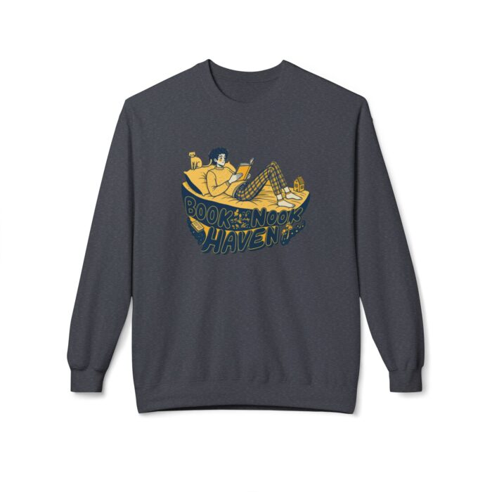 Book Nook Haven Unisex Midweight Softstyle Fleece Crewneck Sweatshirt - Image 17