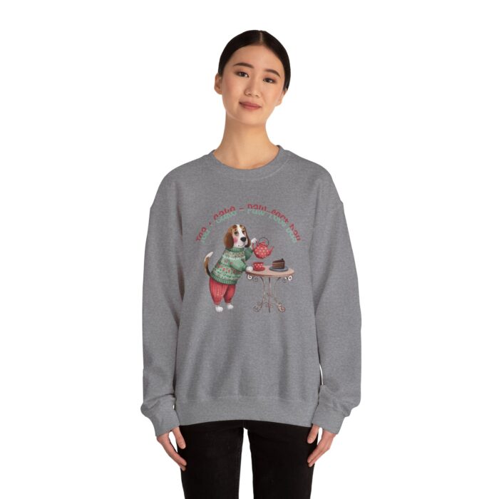 Tea + Cake = Paw-fect Day Unisex Heavy Blend™ Crewneck Sweatshirt - Image 16