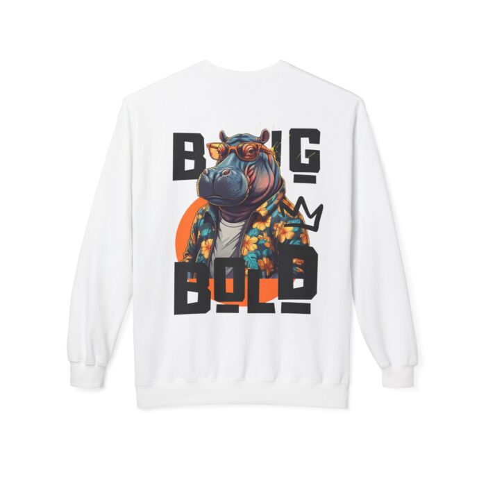 Big Bold Unisex Midweight Softstyle Fleece Crewneck Sweatshirt - Image 2